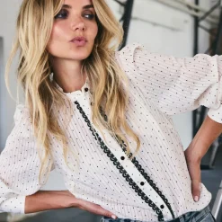 Co'couture skjorte - Dally Dot off white
