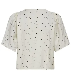 Co'couture skjorte - Diem Dot SS off white/black