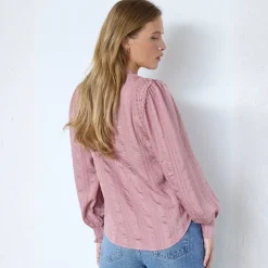 Co'couture skjorte - Kesi Lace V old rose