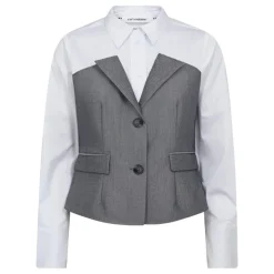 Co'couture skjorte - Polly Corsage Mix white