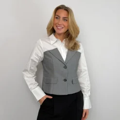 Co'couture skjorte - Polly Corsage Mix white