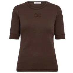 Co'couture t-shirt - Granny Embroidery mocca