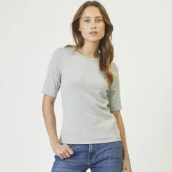 Co'couture t-shirt - Granny SS grey melange
