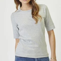 Co'couture t-shirt - Granny SS grey melange