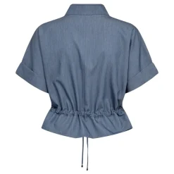 Co'couture vest - Elly dusty blue