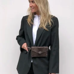 Depeche bumbag - Bæltetaske brown croco