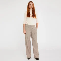 Five Units bukser - Dena 438 Long dark sand melange