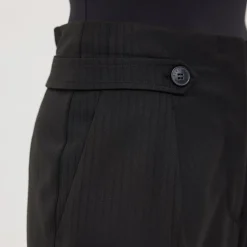 Five Units bukser - Emilia 096 Regular raven jaquard stripe