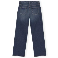 Ganni jeans - J1638 Izey Rigid dark blue vintage