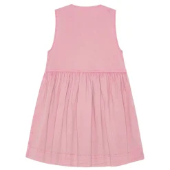 Ganni kjole - W0883 Washed Stretch Mini Bow Tie bleached mauve