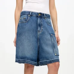 Ganni shorts - J1702 Light Denim mid blue vintage