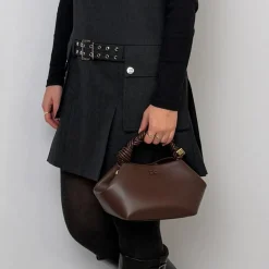 Ganni taske - A5906 Bou Bag chocolate fondant