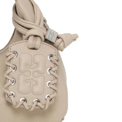 Ganni taske - A6978 Hobo Mini Grained white pepper