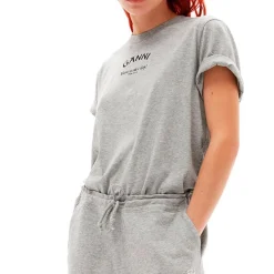 Ganni t-shirt - T3677 Relaxed O-neck paloma melange