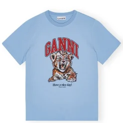 Ganni t-shirt - T4007 Tiger Relaxed blissfull