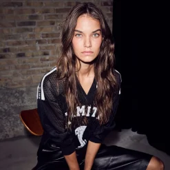 Haute L'amitié bluse - Lace Football V-neck black