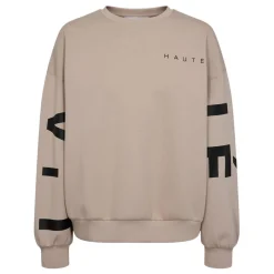 Haute L'amitié sweatshirt - Maxi Split Logo beige