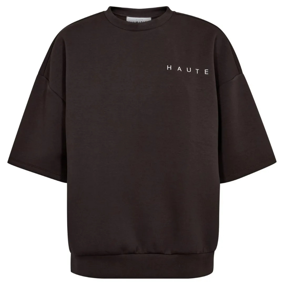 Haute L'amitié sweatshirt - Maxi Split SS Logo antracit