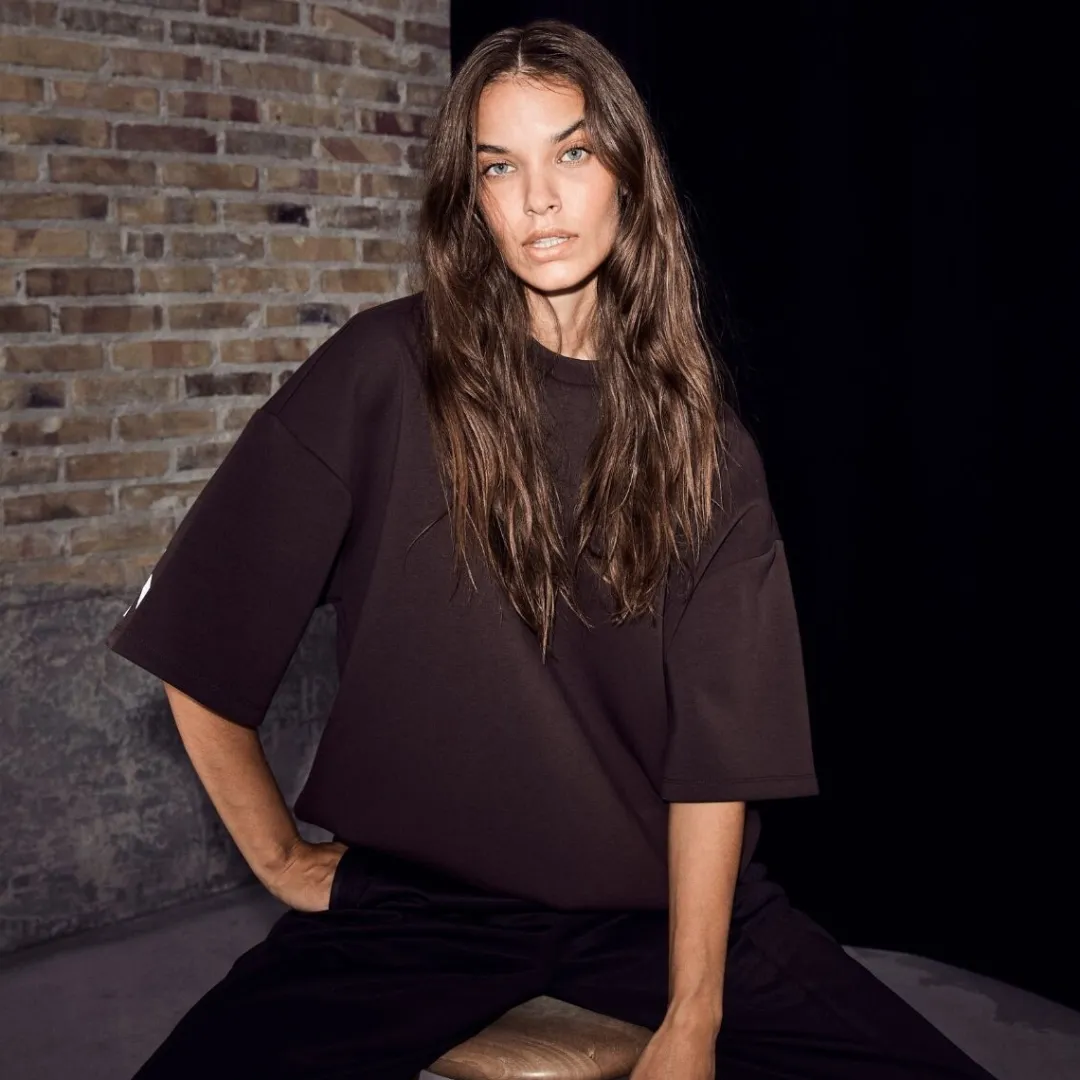 Haute L'amitié sweatshirt - Maxi Split SS Logo antracit