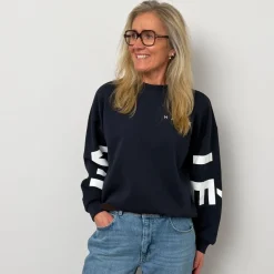 Haute L'amitié sweatshirt - Maxi Split Logo navy
