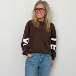 Haute L'amitié sweatshirt - Maxi Split Logo mocca