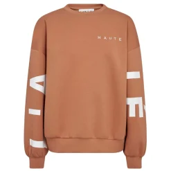 Haute L'amitié sweatshirt - Maxi Split Logo camel