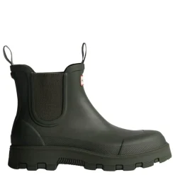 Hunter gummistøvler - Unisex Elements Elastic Chelsea dov/dark olive