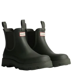 Hunter gummistøvler - Unisex Elements Elastic Chelsea dov/dark olive