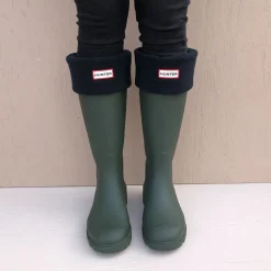 Hunter strømper - Fleece Tall black