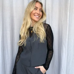 Hype The Detail bluse - 3-300-14-9 Mesh black