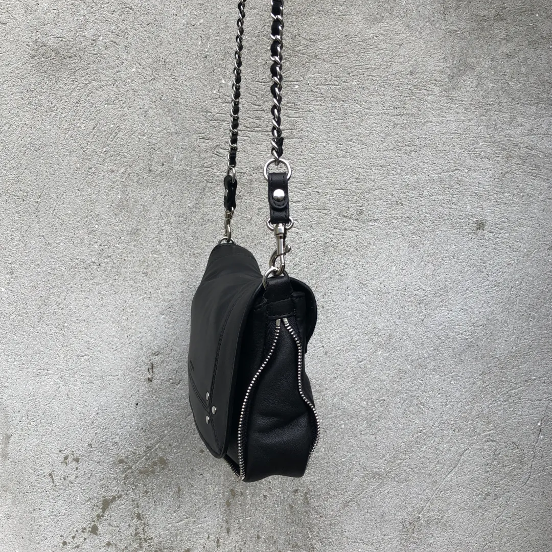 Jerome Dreyfuss taske - Bobi S agneau noir silver