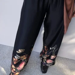 Karmamia Copenhagen bukser - Nomi black blossom