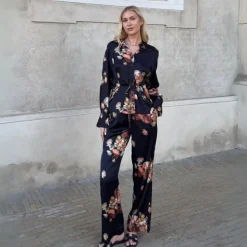 Karmamia Copenhagen bukser - Lou poppy bouquet