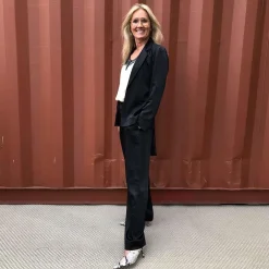 Karmamia Copenhagen bukser - Garcia black rich satin