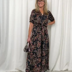 Karmamia Copenhagen kjole - Faye Maxi melange noir