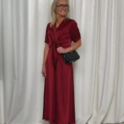 Karmamia Copenhagen kjole - Faye Maxi semi rich merlot