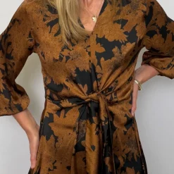 Karmamia Copenhagen kjole - Faye LS tawny flower