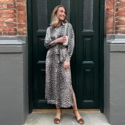 Karmamia Copenhagen kjole - Jean nude leopard
