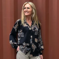 Karmamia Copenhagen skjorte - Noelle pearson paisley blue