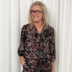 Karmamia Copenhagen skjorte . Sophia melange noir