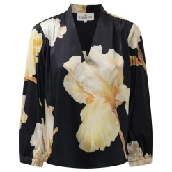 Karmamia Copenhagen skjorte - Jody gold maxi flower