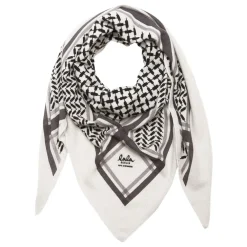 Lala Berlin tørklæde - Triangle Trinity Classic M alabastro/off white