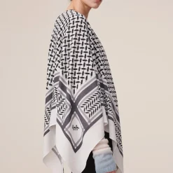 Lala Berlin tørklæde - Triangle Trinity Classic M alabastro/off white