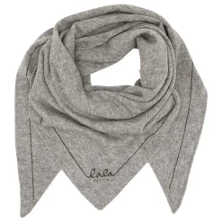 Lala Berlin tørklæde - Triangle Solid Logo M city middlegrey melange
