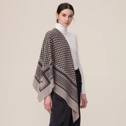 Lala Berlin tørklæde - Triangle Trinity Classic M stradivari dark brown melange