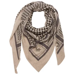 Lala Berlin tørklæde - Triangle Trinity Classic M dune/beige