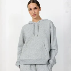 Leveté Room hoodie - Nuka 21 99110/light grey melange
