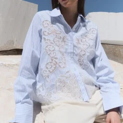 Leveté Room skjorte - PIPPIN 1 6262C/heather combi