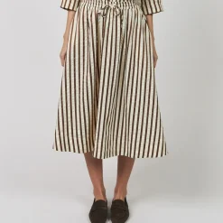 Lollys Laundry nederdel - Bristol Midi dark mokka