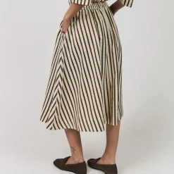 Lollys Laundry nederdel - Bristol Midi dark mokka